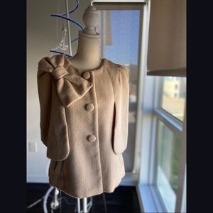Anthro Ryu Bow Cape Jacket